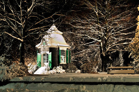 Radevormwalds Gartenhäuschen im Schnee