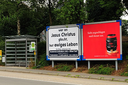 Jesus Christus - sieht angeschlagen noch besser aus