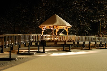 Ülfebad Brücke Radevormwald im Winter