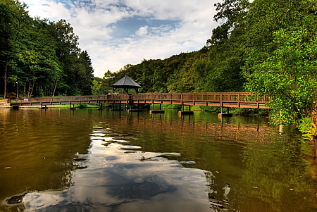 Die neue Ülfebad Brücke in Radevormwald