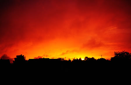 Wenn der Himmel brennt ... - nach dem Unwetter