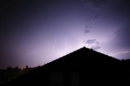 Wolkenblitz über Radevormwald