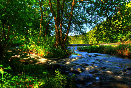 Hinter der Wupperwehr in Dahlerau